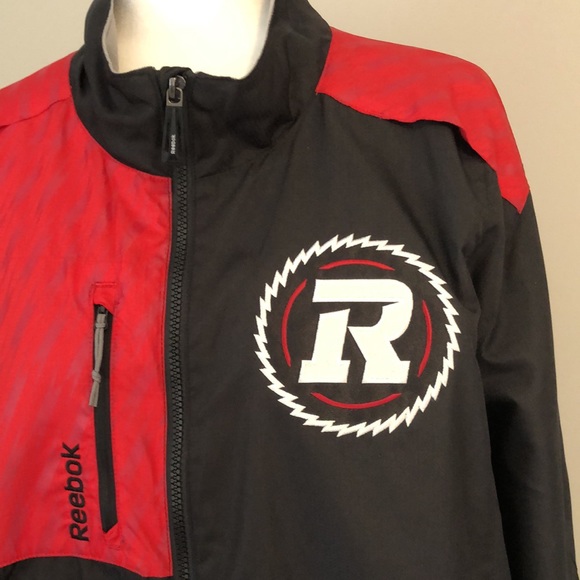 Ottawa RedBlacks CFL Reebok Mens XL Windbreaker/Jacket Bonus🆕Beer Koozie - Picture 3 of 13